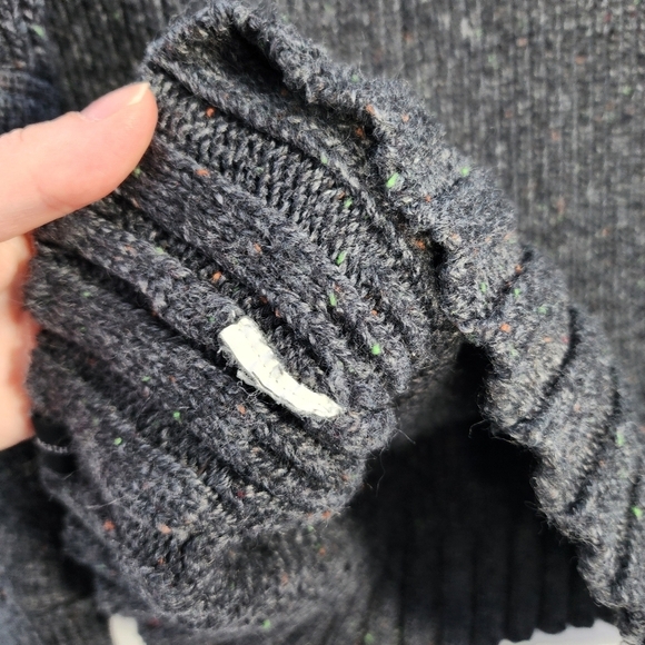 Prana Tunic Style Sweater Size Medium Dark Grey Thick Knit - Picture 3 of 6